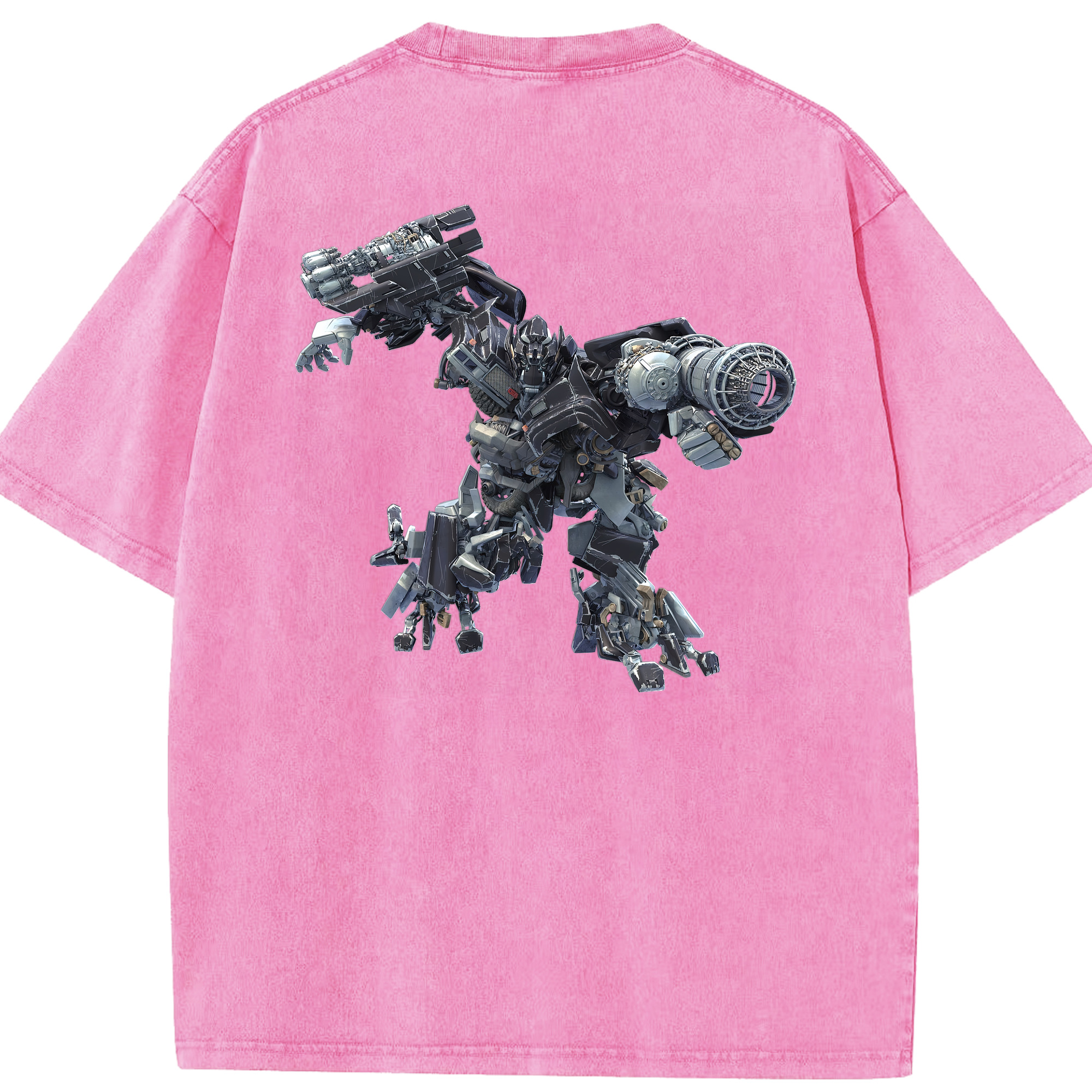 （画像用） Transformers トランスフォーマー 綿100% ヴィンテージ風 半袖Tシャツ（背面プリント）